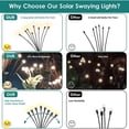 thumbnail image 4 of DAYBETTER 2Pack Solar Powered Firefly Swaying Lighting, 16LED Waterproof, for Patio Walkway Yard Decoration - 2 Pack, 4 of 7