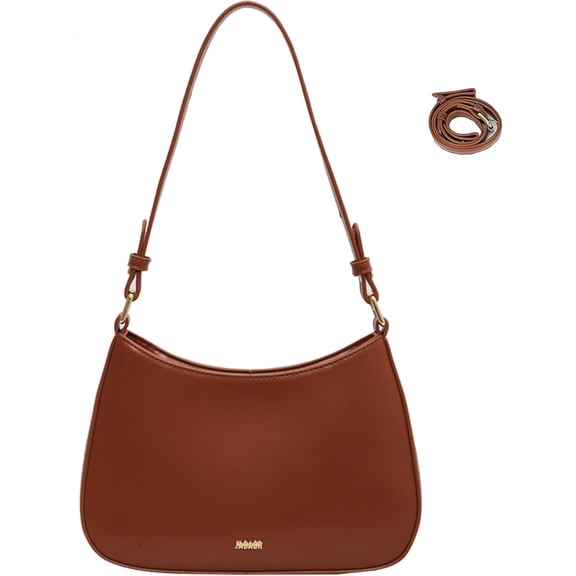 Small Shoulder Bag, Crossbody Bag - PU Leather, Y2K Vintage Party Handbag,Brown