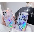 thumbnail image 2 of Compatible with iPhone Case, Cute Bling Glitter Clear Iridescent Butterfly Phone Case Slim Thin Soft Silicone [Sparkle Stars Shockproof Drop Protection] for iPhone, 2 of 3
