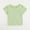 Green, variant on Baby and Toddler Girls Short Sleeve T-Shirts Cotton Crewneck Shirts Basic Solid Tees Summer Casual Tops 6Months-5Years