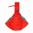 thumbnail image 2 of HOMEIORA 1pc Dog Sling Carrier, Classic Pocket & Classic Strap, Pet Sling for Small Dogs Puppy Cats up to 16lbs, for Outdoor Travel, Orange, 2 of 7