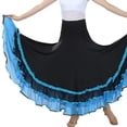 thumbnail image 2 of Classic Spanish Skirts Big Swing Skirts Ruffles Performance Skirt Ballroom Practice Skirt Belly Dancing Skirt for Women Girls, 2 of 7