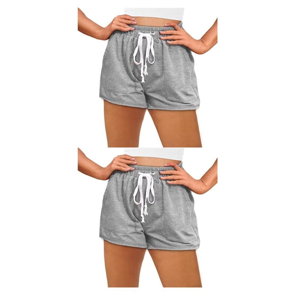 Sonducket Pantalones cortos de algodón Color sólido Cintura elástica Jogging Yoga Pantalones cortos Entrenamiento Pantalones de chándal Ropa de Type5 NO5 Sonducket CBP383400