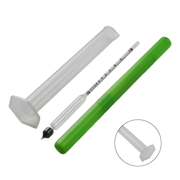 GJX Alcohol Hydrometer 0-100% ABV Distilling Meter with 100ml Measuring Cup for Spirit Testing Home Brewing Wine Making Moonshine Distillery Kit