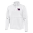 thumbnail image 2 of Men's Antigua White New York Giants Twist Quarter-Zip Pullover Jacket, 2 of 3