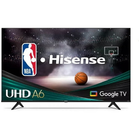 Restored Hisense 50" 4K UHD Smart Google TV - 50A6H4 [Refurbished]