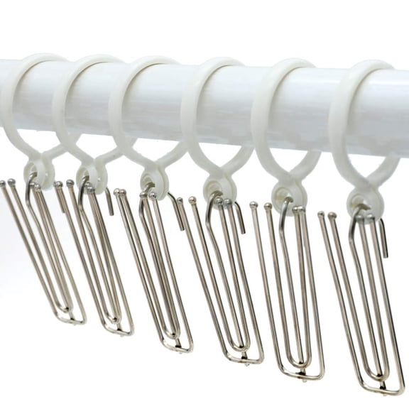FRCOLOR  20 Pcs Steel Curtain Pleat Hooks Large for Hanging
