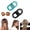 Blue + Black, variant on Magnetic Hair Clips for Women, Flat Clips for Hair, Magnet Hair Clips Strong Hold No Slip, No Crease Sectioning Clip for Thin and Thick Hair, Everyday Styling