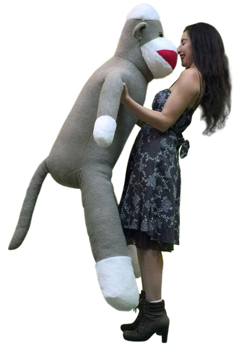 Large sock monkey sales stuffed animal