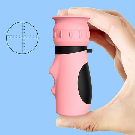 Czzoypi Telescope for Adults (Pink) Telescope for Adults High Powered Small Monocular Telescope 8 * 21 HD Scale Aiming Outdoor Suitable For Children And Beginners