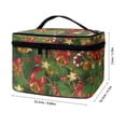 thumbnail image 6 of HELLHERO Portable Makeup Cosmetic Bag Organizer with Brush Slots Portable Portable Cosmetic Bags Travel Make Up Organizer with Slip-in Pockets for Girls, 6 of 6