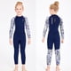 thumbnail image 2 of Eigraketly Nuevo estilo para niños y niñas, trajes de neopreno para niños, traje de buceo con protección solar, traje de baño grueso para Deportes acuáticos azul marino S, 2 of 6