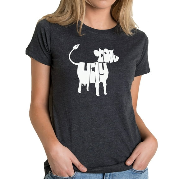 Women's Premium Blend Word Art T-shirt - Holy Cow