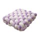 thumbnail image 3 of Almohada con nudo, cojín de felpa tejido para niños y niñas, cojín decorativo de estilo nórdico, cojín de suelo para sofá Tatami, sala de oficina Blanco y morado Soledad cojín de suelo, 3 of 10