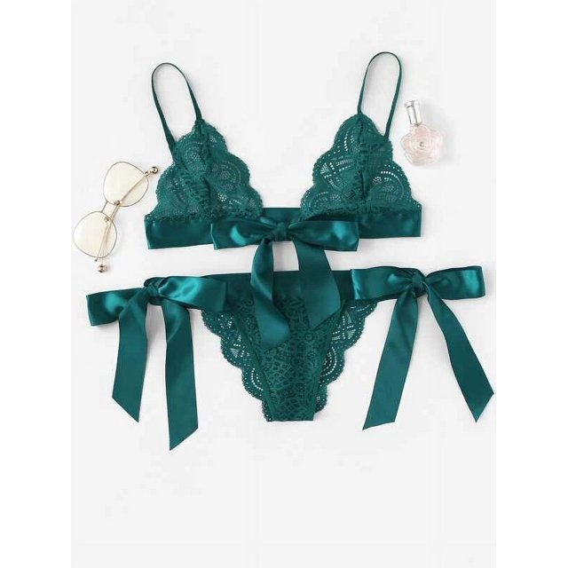 Lencería sexy de estilo europeo y americano, ropa interior sexy de mujer con lazo grande de tres puntos y abertura
