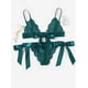 thumbnail image 4 of Lencería sexy de estilo europeo y americano, ropa interior sexy de mujer con lazo grande de tres puntos y abertura, 4 of 5