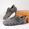 thumbnail image 3 of ZELAND Men's Women's Genuine Leather Outdoor Casual Athletic Shoes - Breathable, Anti-Slip Hiking Sneaker, Plus Size Summer Comfort Footwear (Unisex), 3 of 6