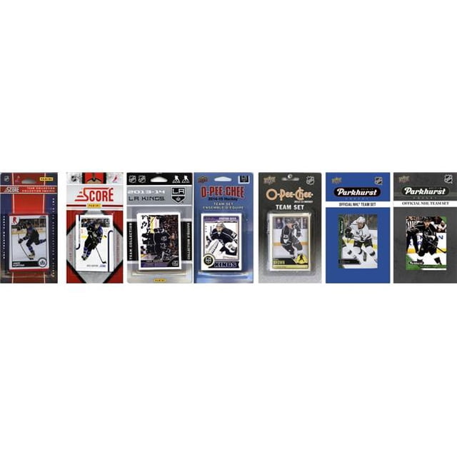 C & I Collectables LAKINGS717TS NHL Los Angeles Kings 7 Different Licensed Trading Card Team Sets