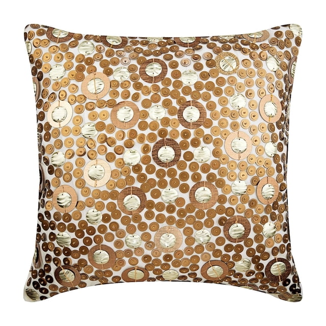 Funda de cojín para sofá, funda de almohada dorada, funda de almohada geométrica moderna, funda de almohada de 30 x 30 cm (12 x 12 pulgadas), funda de almohada cuadrada de seda artística, almohada de