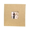 thumbnail image 1 of destyer Cloth Cover Self-stick Photo Album Handmade DIY Scrapbook Self-stick Scrapbook Home Anniversary Picture Album, Khaki, 1 of 9