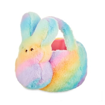 10.5in Rainbow Peeps Bunny Basket 