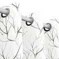thumbnail image 3 of Tree Branch Grommet Blackout Curtains Thermal Insulated Window Curtain Sets for Bedroom Living Room 63"L x 55"W 2 Panels, 3 of 5
