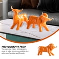 thumbnail image 3 of Creative Cattle Decor Chic Cattle Adornment Desktop Ox Ornament for Home, 3 of 8