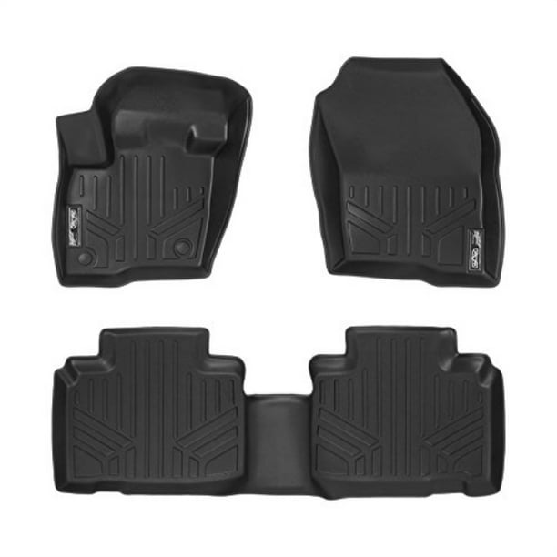 smartliner floor mats 2 row liner set black for 20152018 ford edge