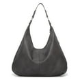 thumbnail image 2 of TIREOW Women Crescent Small Tote Trendy Shoulder Bags Vegan Leather Hobo Handbag Slouchy Tote Cute Clutch Purses Travel with Double Zipper Design, 2 of 5