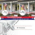 thumbnail image 6 of CHEASYOU White Flag Pole with Bracket 5ft, Heavy Duty Metal Tangle Free Flagpole for Outdoor, Outside, Porch, 6 of 8