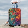 thumbnail image 7 of Disketp Butterfly Flower Cascade Elastic Travel Luggage Cover Travel Suitcase Protective Cover For Trunk Case Apply To 18''-32'' Suitcase Cover-(No luggage included)-Small, 7 of 7