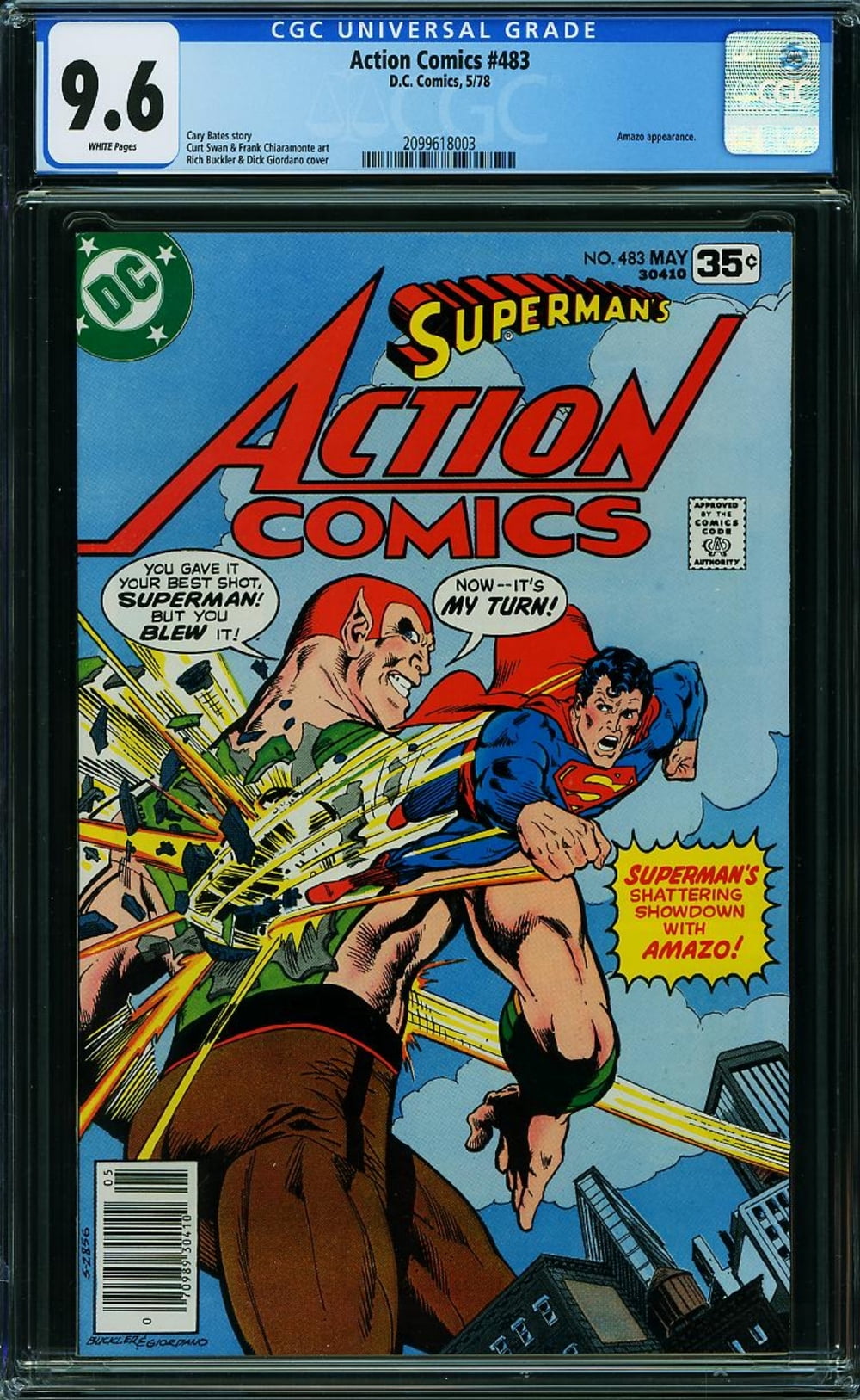 Cover of Action Comics #483