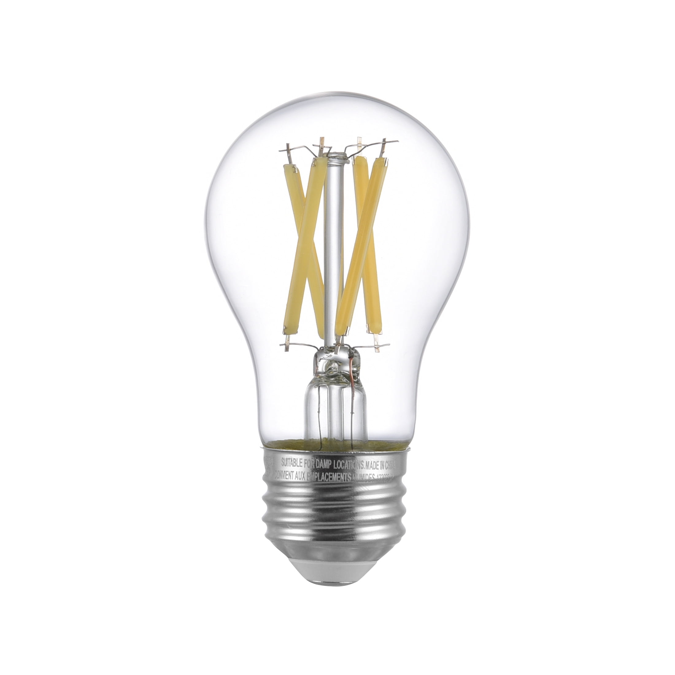 Great Value A15 LED Ceiling Fan Bulb, 8.5-Watt (60W Equivalent) Daylight Dimmable E26 Base (2 Pack)