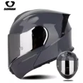 thumbnail image 4 of Nuevo casco de motocicleta SOMAN actualizado con certificación DOT, abatible hacia arriba, con lentes de doble color, para hombres y mujeres, casco de moto para DUKADI, 4 of 5