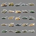 thumbnail image 2 of Paquete de 50 pegatinas de tanques para niños y fanáticos militares, 2 of 2