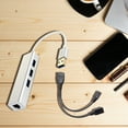 thumbnail image 3 of LAN Ethernet Adapter with 3 Ports USB OTG Hub for Streaming TV Stick, Chromecast, Google Home Mini, Raspberry Pi Zero - Powered Micro USB OTG Cable Included, 3 of 7