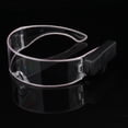 thumbnail image 3 of Gafas de LED Hombres s Festival Gafas de sol divertidas Blanco Colcomx Gafas de sol futuristas unisex, 3 of 8