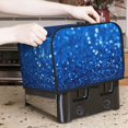 thumbnail image 7 of Yiaed A Blue Glitter Print Two Slice Bread Machine Cover, Universal Size Kitchen Appliance Cover for Bread Machine,Bread Machine Cover, 7 of 7