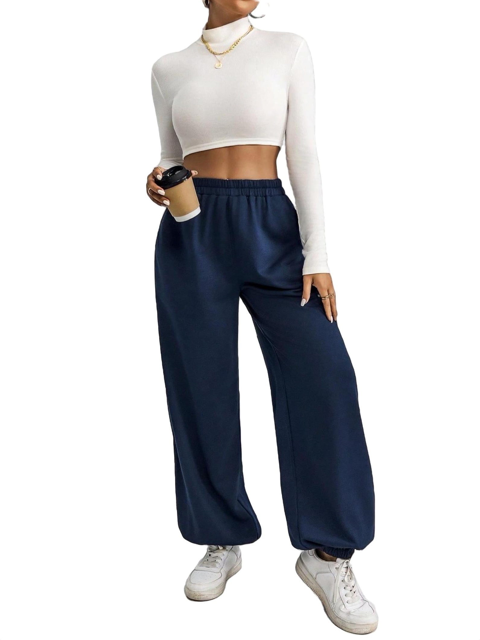 Jogger Navy Blue Womens Sweatpants Women s Walmart