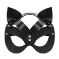 thumbnail image 4 of Máscara de Gatúbela - Máscara de mascarada de juego de rol de gato de media cara de Halloween para mujer JShteea Libre de BPA, 4 of 6