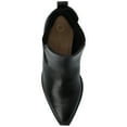 thumbnail image 5 of Journee Rosemary Western Pointed Toe Cuban Heel Casual Comfort Chelsea Booties, 5 of 9