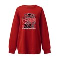 thumbnail image 2 of Gibobby Sudadera mujer Sudadera con cuello redondo para mujer(Rojo,XL), 2 of 3
