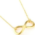 thumbnail image 2 of Stainless Steel Infinity Style Charm Promise Statement Classic Plain Collar Necklace, 2 of 8