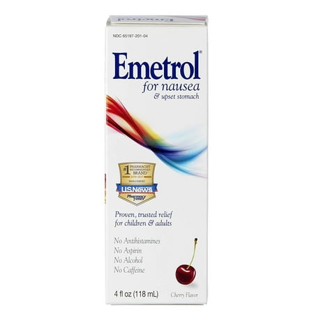 Emetrol Nausea and Upset Stomach Relief Liquid Medication, Cherry - 4 oz