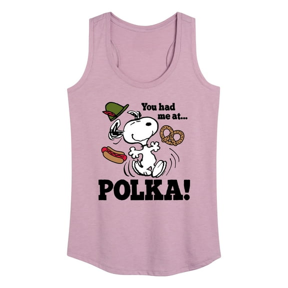 Peanuts - You Had Me At Polka - Women's Racerback Tank Top