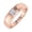 Rose Gold, variant on 10K Rose Gold Channel Set Diamond Solitaire Wedding Band Ring (0.18 Carat) (Ring Size 9)