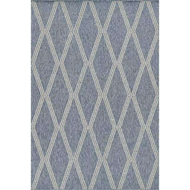 Momeni Hampton Transitional Indoor/Outdoor Area Rug, Blue, 33" X 5