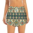thumbnail image 2 of Goofa Traditional Tribal Aztec1 Printed Women 2 in 1 Running Shorts,Quick Dry Athletic Workout Shorts,High Waisted Athletic Shorts with Liner Pockets-Medium, 2 of 9