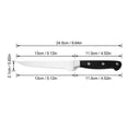 thumbnail image 3 of Professional Japanese Chef Knife , 10 Inch High Carbon Stainless Steel Kitchen Knife for Meat Vegetables Slicing, Ergonomic Handle Sharp Santoku Knife for Home Cooking Gift Box Included, Silver, 3 of 6