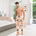 thumbnail image 6 of FORMRS Mens Pajama Pants with Pockets Sleepwear Lounge Bottoms Sizes S-2XL, Pink Fall Coffee, 6 of 7